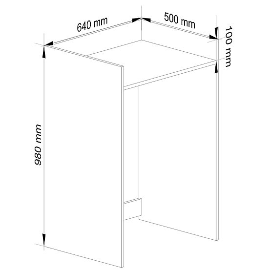 WASHING MACHINE CABINET FIN GRAPHITE GRAY