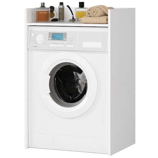 WASHING MACHINE COVER FIN WHITE