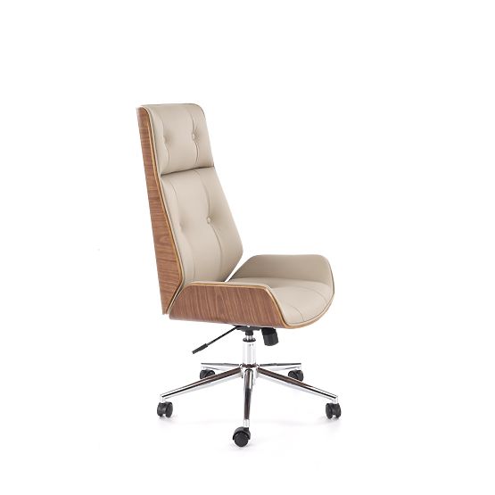 WEBSTER Office Chair Walnut/Beige