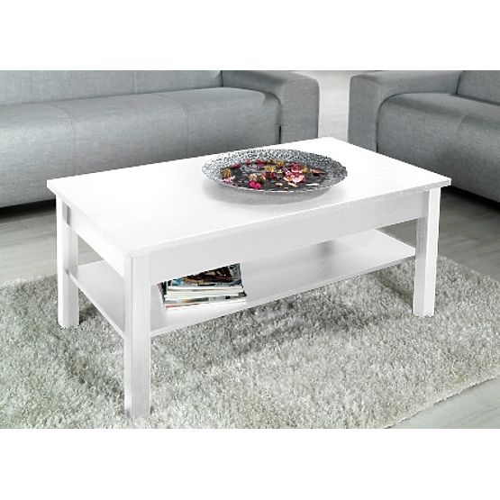 WHITE COFFEE TABLE