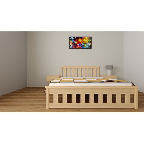 Wooden bed Ada 200 x 120 cm - pine