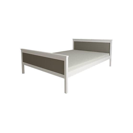 Wooden Bed Ikar 200 x 90 cm - Gray-White