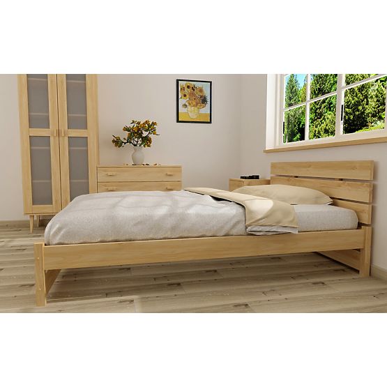 Wooden bed Max 200 x 160 cm - pine