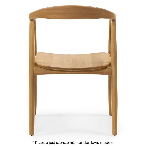 Wooden Chair Ludvika, Rounded, Natural