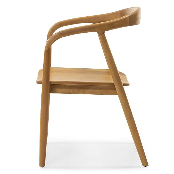 Wooden Chair Ludvika, Rounded, Natural