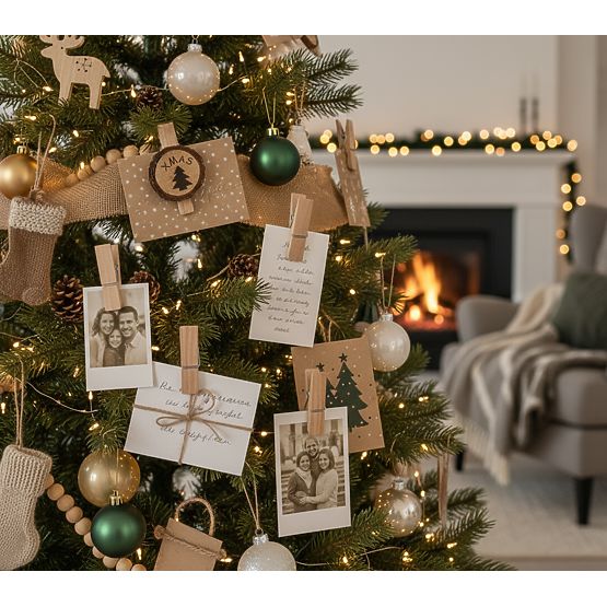 WOODEN PEGS 8 PCS TREES KL-21X11