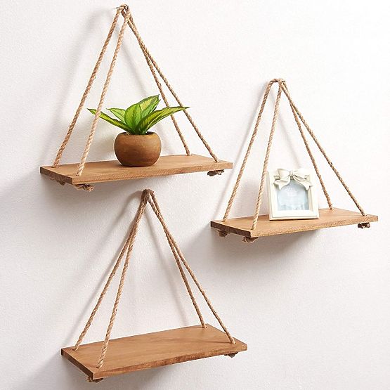 Wooden Wall Shelf - White