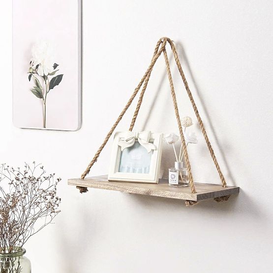 Wooden Wall Shelf - White