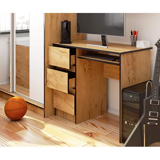 WRITING DESK A-6 CLP CRAFT OAK LEFT-SIDED