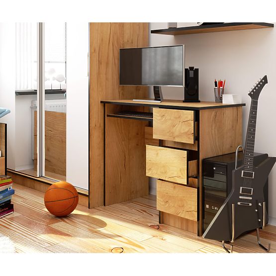 WRITING DESK A-6 CLP CRAFT OAK RIGHT-SIDED