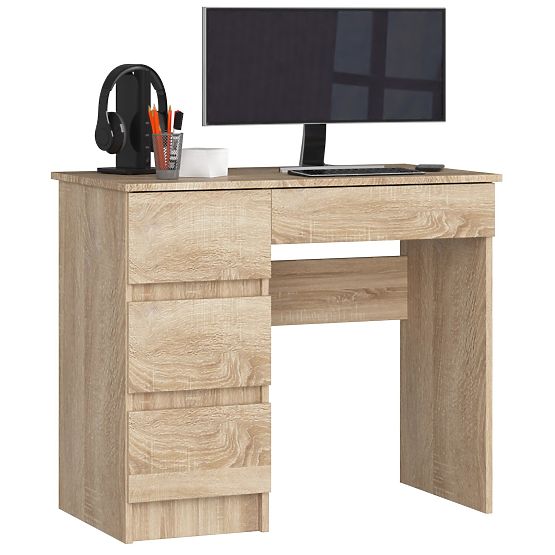 WRITING DESK A-7 CLP SONOMA OAK LEFT-SIDED