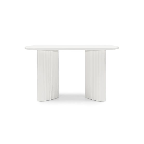Writing Desk/Console Pauline 140 cm, White, Slats
