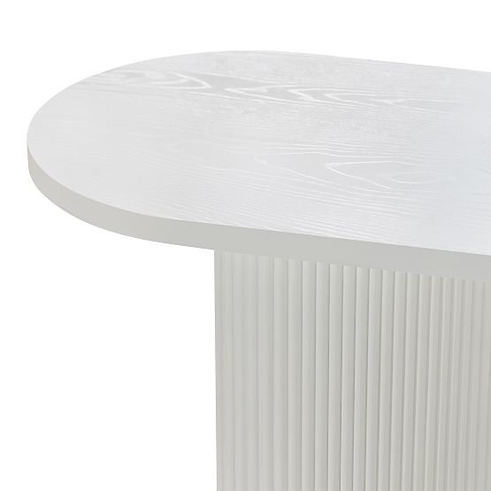 Writing Desk/Console Pauline 140 cm, White, Slats