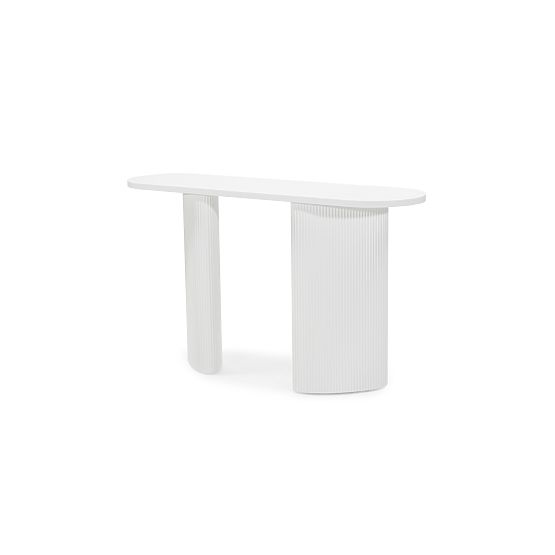 Writing Desk/Console Pauline 140 cm, White, Slats