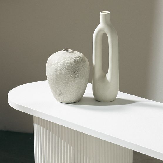 Writing Desk/Console Pauline 140 cm, White, Slats