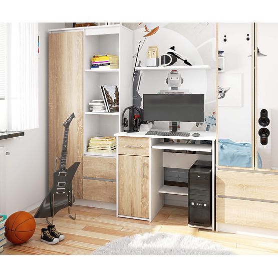 WRITING DESK JAY PK WHITE / SONOMA