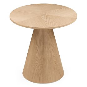 Abisko Side Table, 60 cm, Round, Natural Oak Veneer