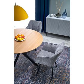 ACORD Extendable Table, Natural/Black (2p=1pc), Halmar