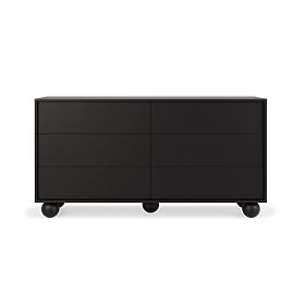 Aldo Black Dresser with Ball Legs
