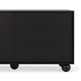 Aldo Black Dresser with Ball Legs