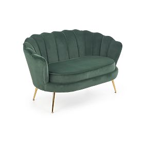 AMORINITO XL Relaxation Chair Dark Green / Gold, Halmar