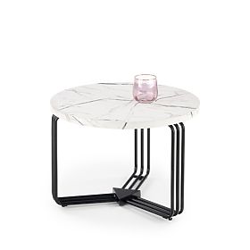 ANTICA M conference table top - white marble, frame - black (2p=1pc)