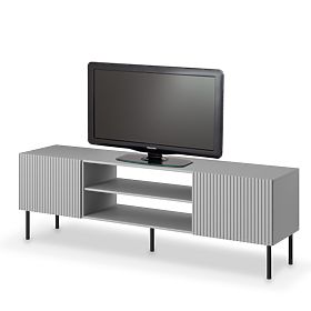 ASENSIO RTV-1 TV Stand 180 cm Light Grey, Legs: Black (1p=1pc)