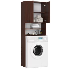 BATHROOM CABINET FIN OVER WASHING MACHINE WENGE