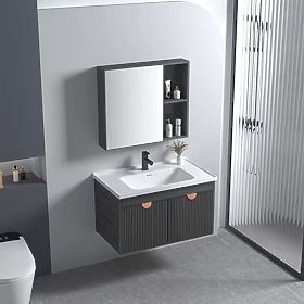 Bathroom Furniture Set with Sink Mario 60 cm Grey
