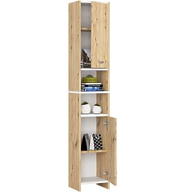BATHROOM SHELF BETI 2D 2W ARTISAN OAK WHITE