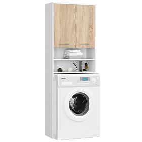 BATHROOM SHELF FIN COLUMN 2D WASHER WHITE / SONOMA