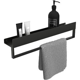 Bathroom Shelf for Bathtub SF01 60 cm Black Matte