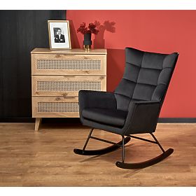 BAZALTO Rocking Chair Black (1p=1pc)