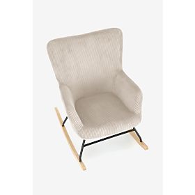 BELMIRO Relaxation Chair with Rocking Function, Cream (1p=1pc)