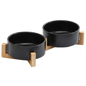 BLACK PET FOOD AND WATER BOWL 331579, Tutumi