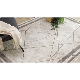 BLISS Z201Z128 Carpet Cream / Beige - Frame, Geometric, Modern, Structural, F.H.Kabis