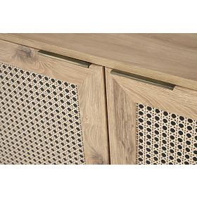 BORNEO KM-2 Chest of Drawers Oak Artisan/Black (1p=1pc)