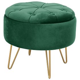 CARO BOTTLE GREEN POUF