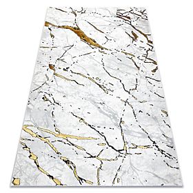 Carpet ALLURE 1963 Marble - Structural, Stylish, Glamour White / Gold, F.H.Kabis