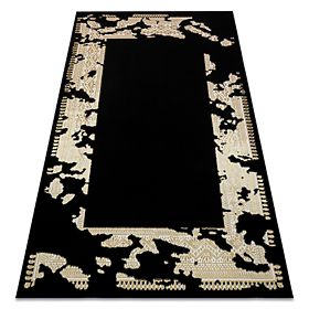 Carpet ALLURE 1965 Frame - Structural, Stylish, Glamour Black / Gold, F.H.Kabis