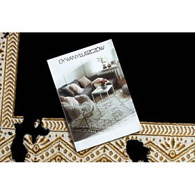 Carpet ALLURE 1965 Frame - Structural, Stylish, Glamour Black / Gold, F.H.Kabis
