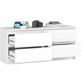 CHEST OF DRAWERS K120 4SZ CLP PK WHITE