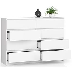 CHEST OF DRAWERS K140 8SZ CLP PK WHITE