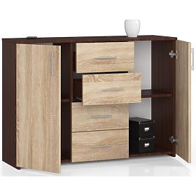 CHEST OF DRAWERS K45 WENGE / OAK SONOMA