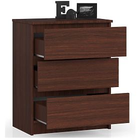 CHEST OF DRAWERS K60 3 DRAWERS CLP WENGE