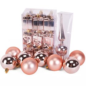 CHRISTMAS BALL MIX 311437 pink