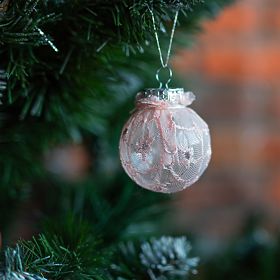 Christmas Ornaments Pink 24pcs sysd1688-088