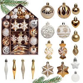 CHRISTMAS ORNAMENTS SYSD1688-184 73pcs