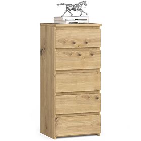 CL5 PK ARTISAN OAK CHEST OF DRAWERS