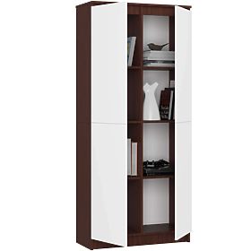CLOSED SHELF R80 2D 8P CLP WENGE / WHITE